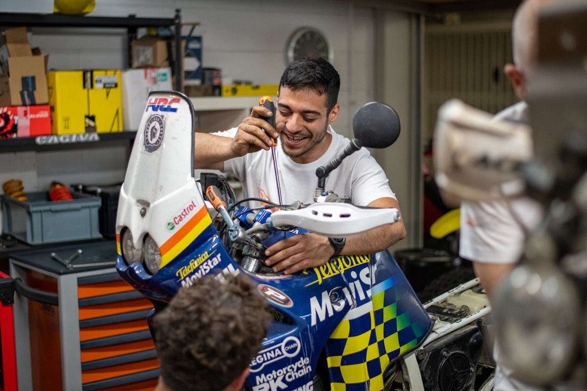 In officina sulla Movistar